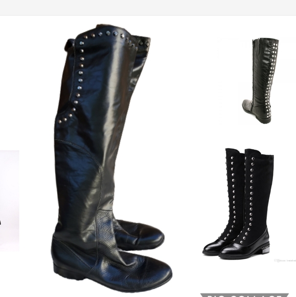 Betsey Johnson Shoes - Betsey Johnson knee high moto boots 10